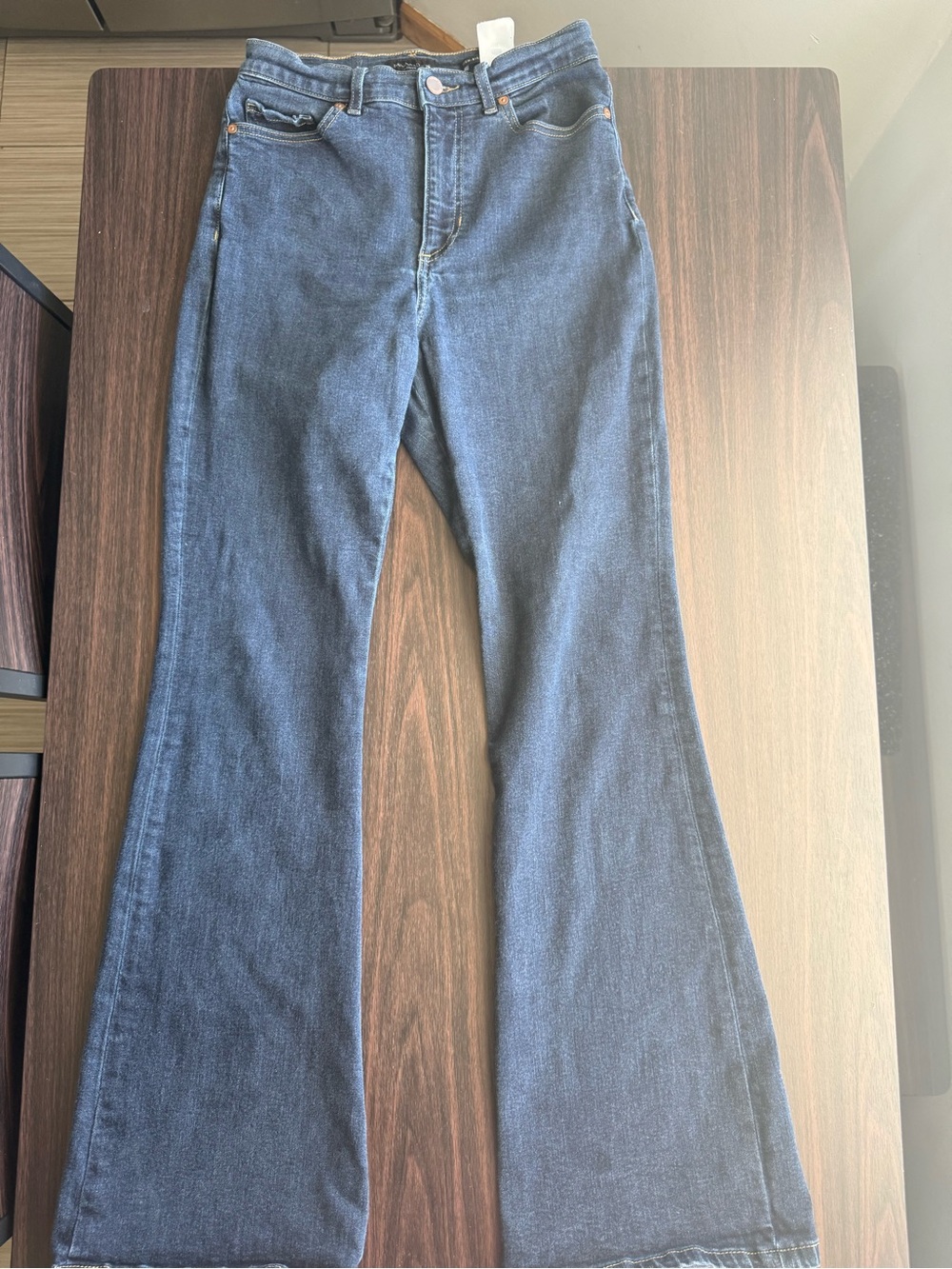 Banana Republic Dark Blue High-Rise Wide Leg Jeans